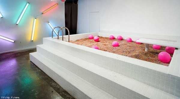 Swimmable rainbow ‘sprinkle’ pool \\\ Photo courtesy If it's hip, it's here
