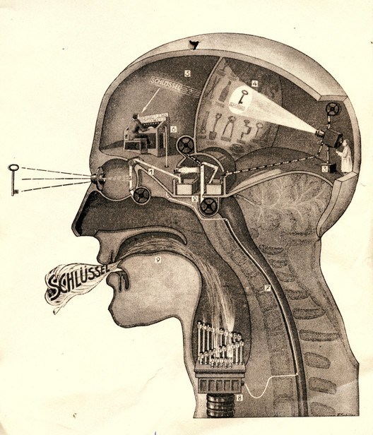 Fritz Kahn: Man Machine (Edited, 2009). Image Courtesy of "Are We Human" / 3. Istanbul Tasarim Bienali