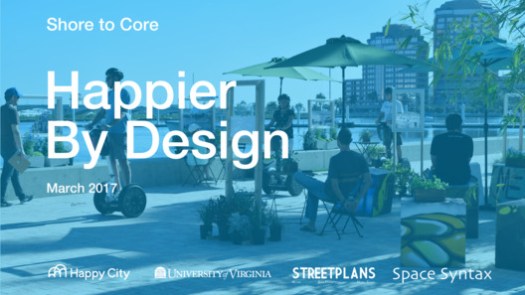 Research Winner: Happier by Design / Happy City, University of Virginia, StreetPlans, and SpaceSyntax. Image Courtesy of The Van Alen Institute and the West Palm Beach Redevelopment Agency (WPB CRA)