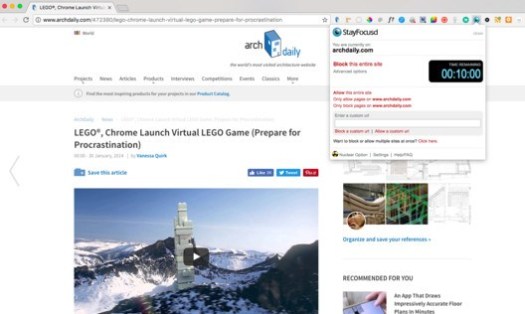 StayFocusd Chrome Extension. Image 