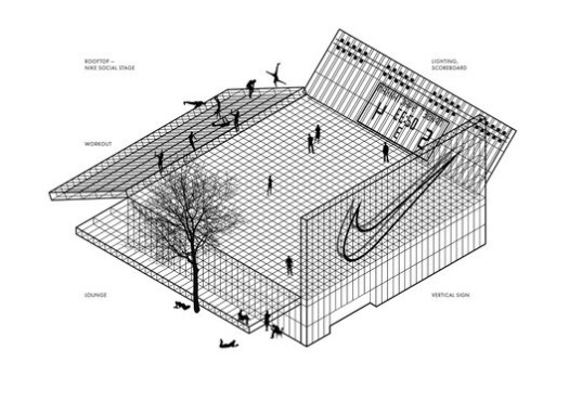 Nike Air Box / Kosmos Architects. Image Courtesy of Nike