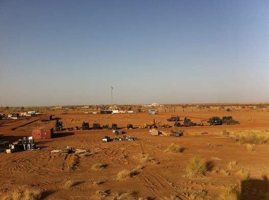 Initial set-up, Camp Castor, Gao (Mali). Image © Marcel Rot
