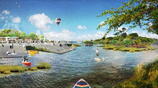 Design Winner: Open Shore / Ecosistema Urbano. Image Courtesy of The Van Alen Institute and the West Palm Beach Redevelopment Agency (WPB CRA)