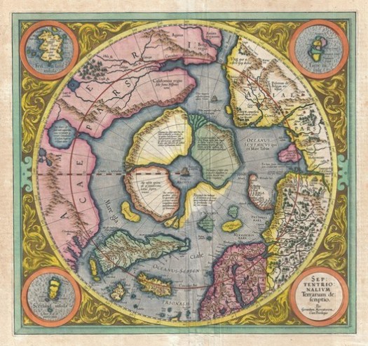 Septentrionalium Terrarum. Image © Gerard Mercator (Public Domain)